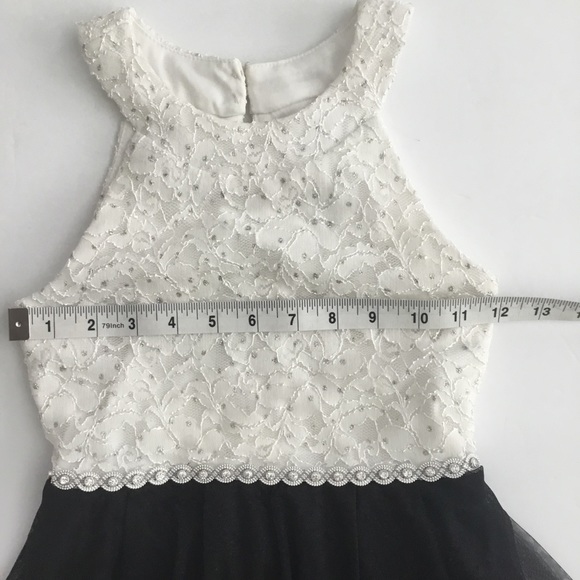 Speechless Kids Girls Formal Dress Black And White Size 7 - Picture 11 of 12